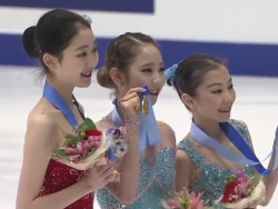 冬季アジア大会2017　女子シングル表彰式