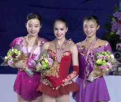 世界ジュニア選手権2017　女子シングル表彰式