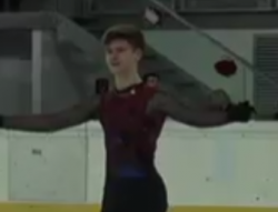 デニス・ヴァシリエフス　チロル杯2017　フリー演技