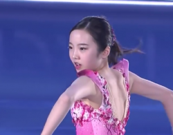 本田真凜　国別対抗戦2017　エキシビション演技