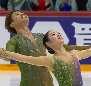 長岡柚奈＆森口澄士　フィンランディア杯2025　フリー演技　(解説：英語)