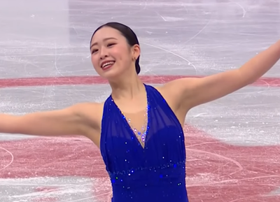 青木祐奈　スケートカナダ2025　フリー演技　(解説：英語)