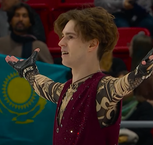 ミハイル・シャイドロフ　スケートアメリカ2025　ショート演技　(解説：英語)