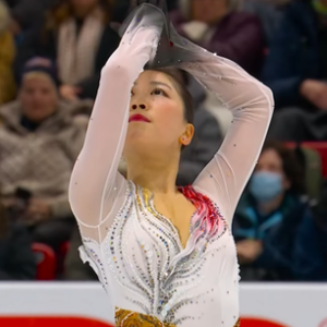 吉田陽菜　スケートアメリカ2025　フリー演技　(解説：英語)