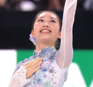 岡田芽依　ジュニアグランプリファイナル2025　フリー演技　(解説：英語)