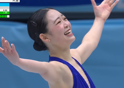 青木祐奈　四大陸選手権2026　フリー演技　(解説：日本語)