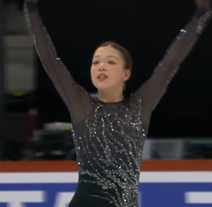 ハナ・バス　世界ジュニア選手権2026　ショート演技　(解説：英語)