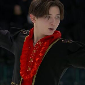 中田璃士　世界ジュニア選手権2026　ショート演技　(解説：英語)