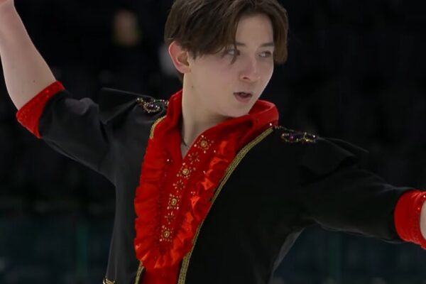 中田璃士　世界ジュニア選手権2026　ショート演技　(解説：英語)