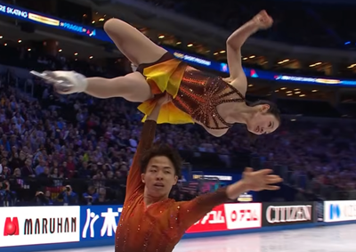 長岡柚奈＆森口澄士　世界選手権2026　ショート演技　(解説：英語)