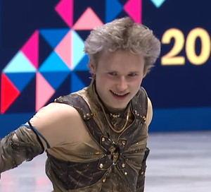 イリア・マリニン　世界選手権2026　ショート演技　(解説：スペイン語)