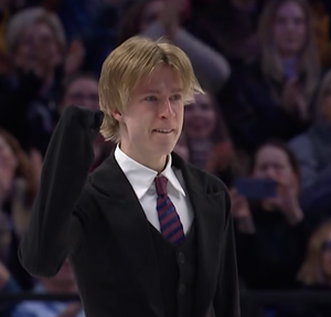 スティーブン・ゴゴレフ　世界選手権2026　ショート演技　(解説：カナダフランス語)