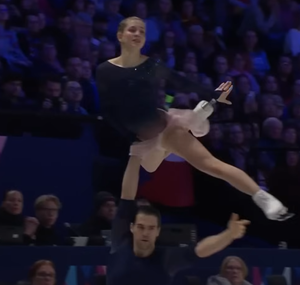 ミネルヴァ・ファビアン・ハーゼ ＆ニキータ・ボロディン　世界選手権2026　フリー演技　(解説：スペイン語)