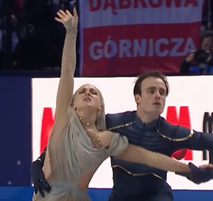 オリヴィア・スマート＆ティム・ディーク　世界選手権2026　フリーダンス演技　(解説：スペイン語)