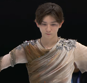 中田璃士　世界ジュニア選手権2026　フリー演技　(解説：英語)