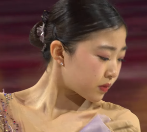 千葉百音　世界選手権2026　エキシビション演技　(解説：英語)