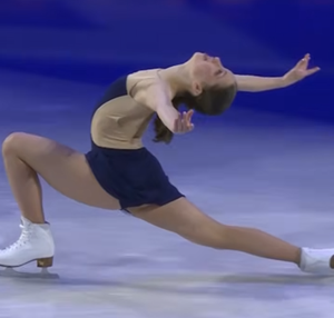 ニーナ・ピンザローネ　世界選手権2026　エキシビション演技　(解説：英語)