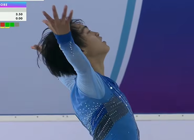岡崎隼士　JGPバトゥミ2026　フリー演技　(解説：英語)