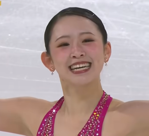 青木祐奈　フランスグランプリ2026　ショート演技　(解説：スペイン語)