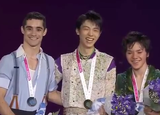 表彰式　グランプリファイナル2015　ハビエル・フェルナンデス　宇野昌磨